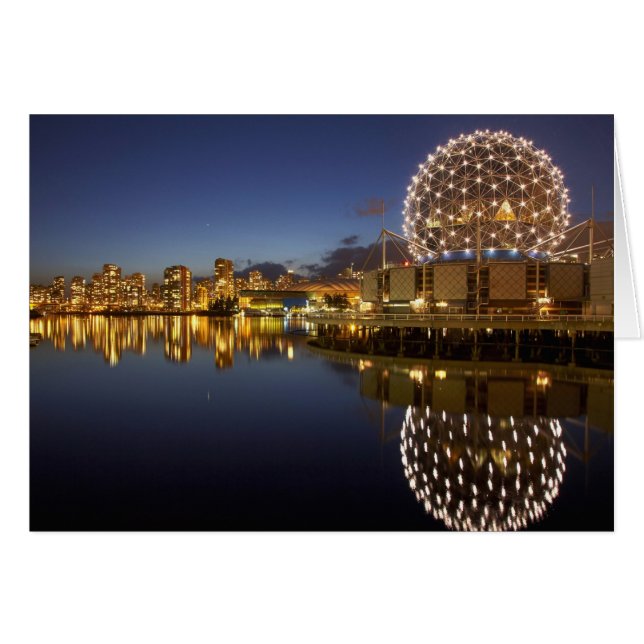 Science World y CBD reflejados en False Creek, (Anverso (Horizontal))