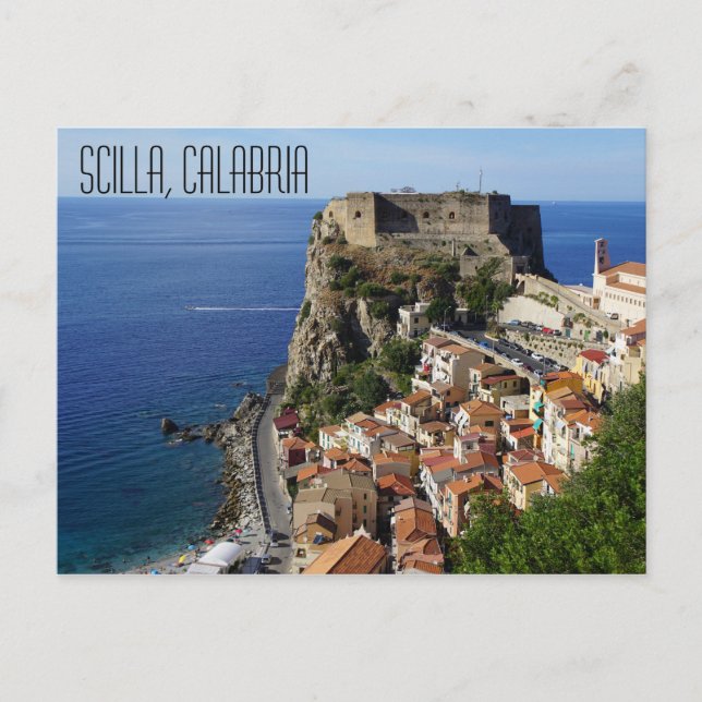 Scilla, postal de Calabria (Anverso)
