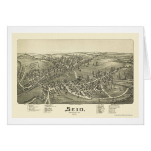 Scio, mapa panorámico del OH - 1899a