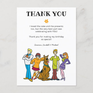 Scooby-Doo y la pandilla Tarjeta de agradecimiento