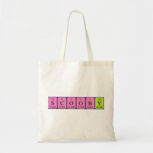 Scooby nombre de tabla periódica de la bolsa