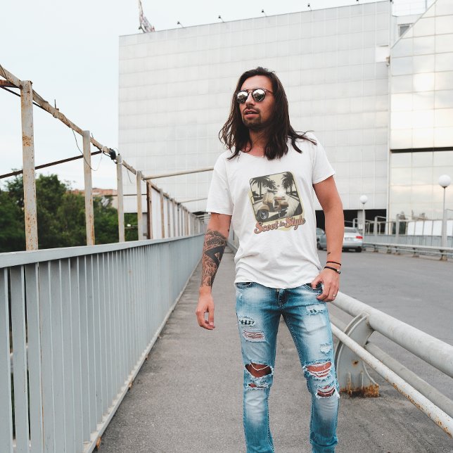 Scoot vintage en camiseta estilo (Subido por el creador)