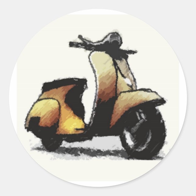 Scooter pegatina (Anverso)