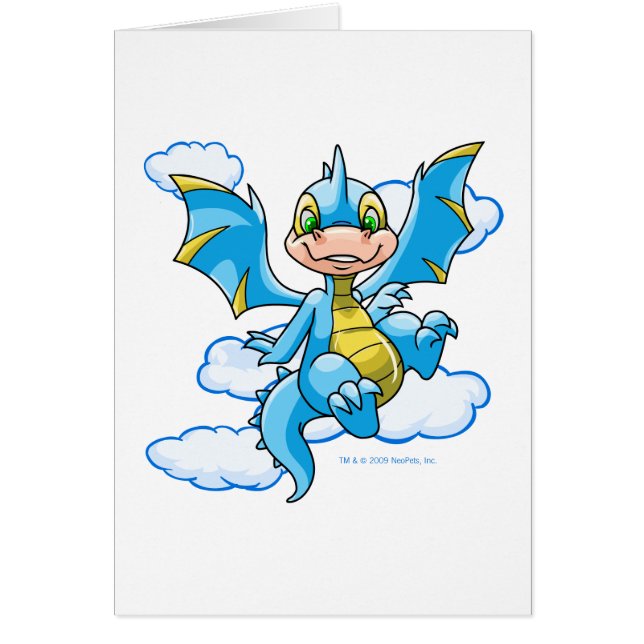 Scorchio azul con su cabeza en las nubes (Frente)