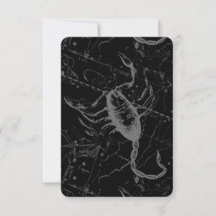 Scorpio Constellation Hevelius 1690 en negro