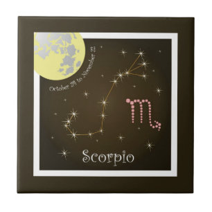 Scorpio October 24 to los noviembre 22 de baldosa