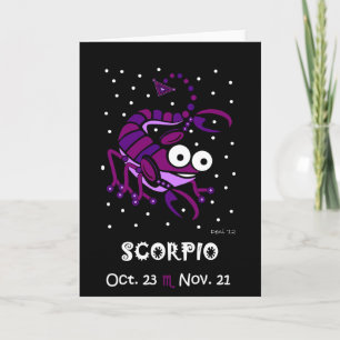SCORPIO - TARJETA DE GREETIZACIÓN DE ZODIAC