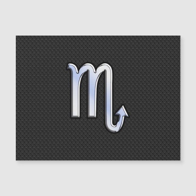 Scorpio Zodiac cromado como en piel de serpiente n (Anverso)