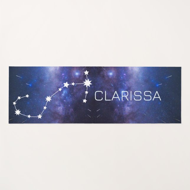 Scorpio Zodiac Star Signo de Yoga Mat (Anverso (horizontal))
