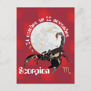 Scorpion 24 octobre au 22 novembre Cartes postales