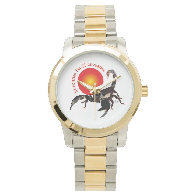 Scorpiun 24 october fin 22 reloj November (Anverso)