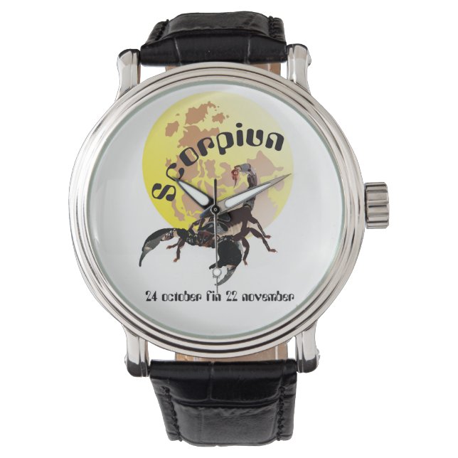 Scorpiun 24 october fin 22 reloj November (Anverso)