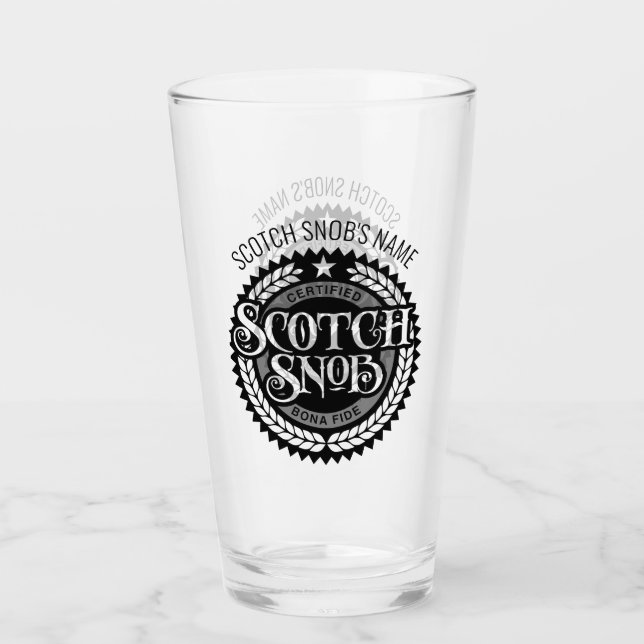 Scotch Snob - gracioso borracho de whisky (Anverso)