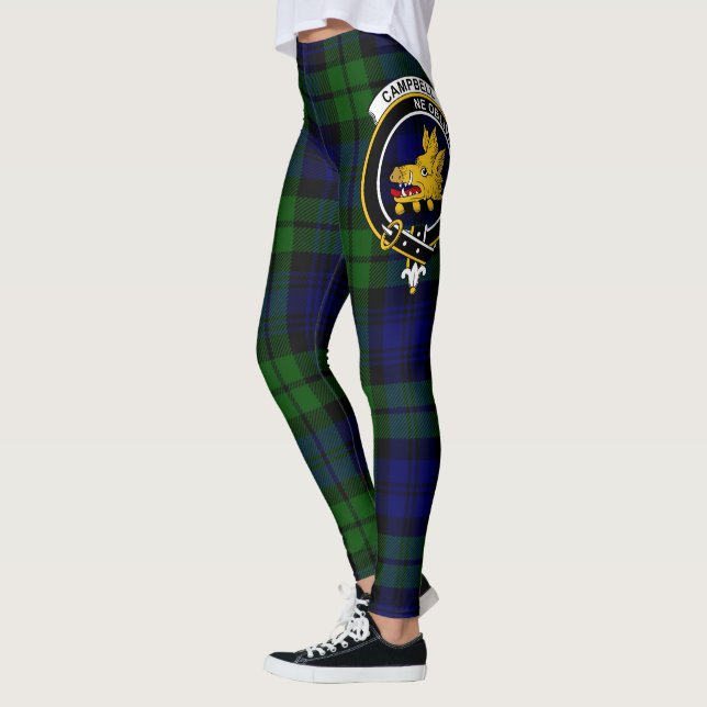 Scotstee Clan Campbell Crest Tartan Women Leggings (Izquierda)