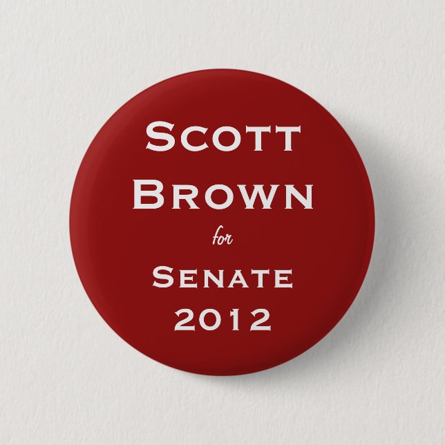 Scott Brown para el botón del senado (Anverso)