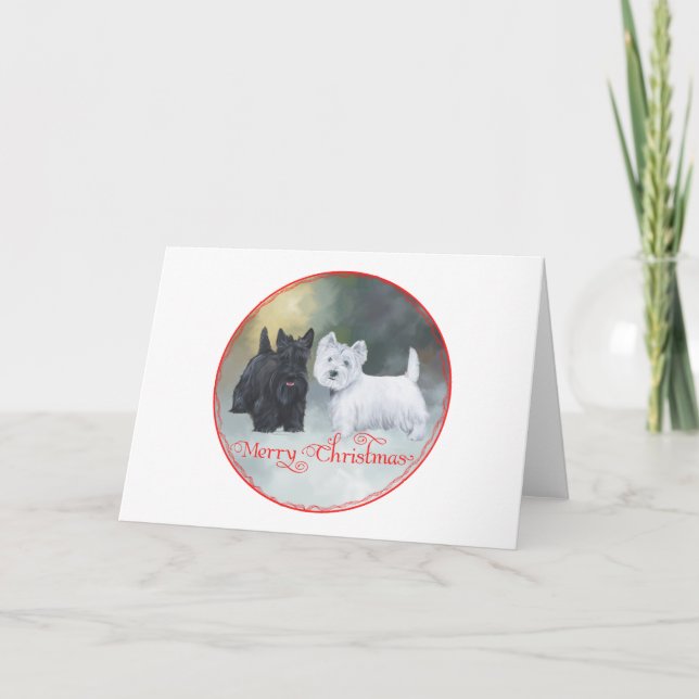 Scottie Westie Navidad (Anverso)