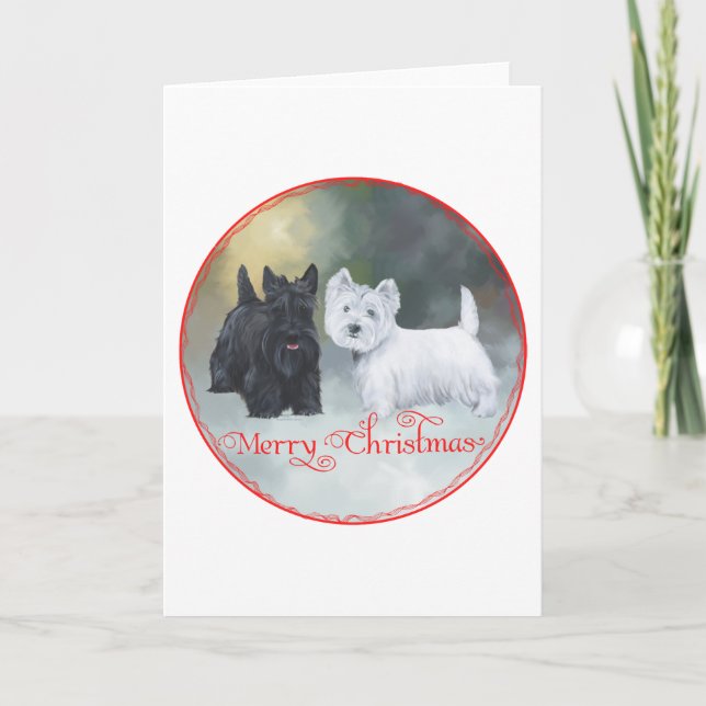 Scottie Westie Navidad (Anverso)