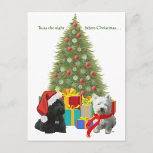 Scottie y Westie Feliz Navidad