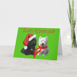 Scottie y Westie Feliz Navidad