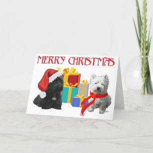 Scottie y Westie Feliz Navidad