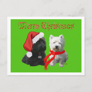 Scottie y Westie Feliz Navidad