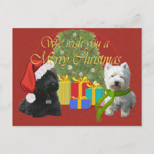 Scottie y Westie Feliz Navidad