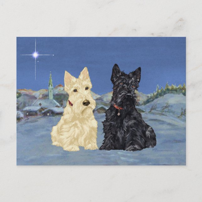 Scotties Negros Trigo Navidad (Anverso)
