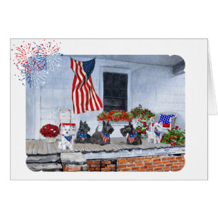 Scotties y Westies patriotas