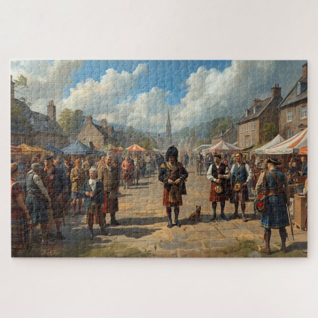 Scottish Highland Village Jigsaw Puzzle (Horizontal)
