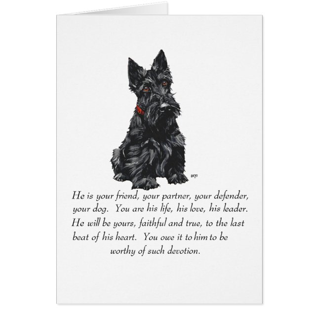 Scottish Terrier Keepsake (Frente)