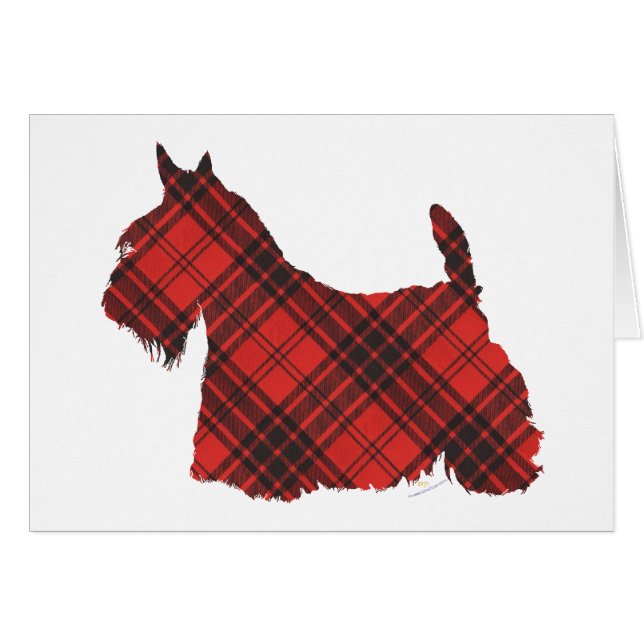 Scottish Terrier Maxwell Tartan (Anverso (Horizontal))