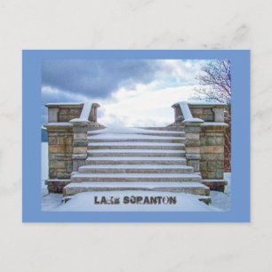 Scranton PA-Lago Scranton Tarjeta Postal-Mirador