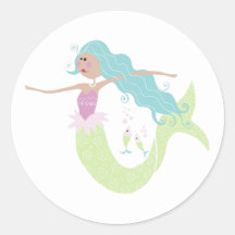 Scrapbook Mermaid Pegatinas