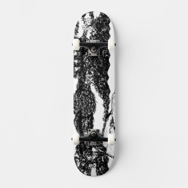Scratchboard Skateboard (Anverso)
