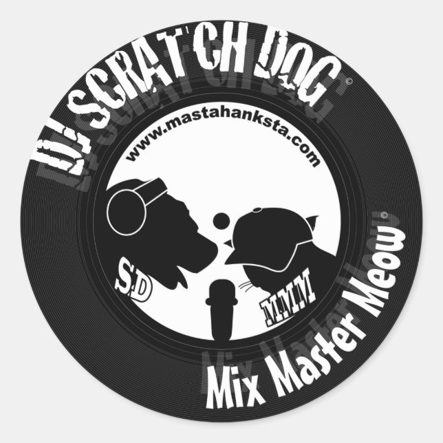 Scratchdog Hanksta Pegatina (Anverso)