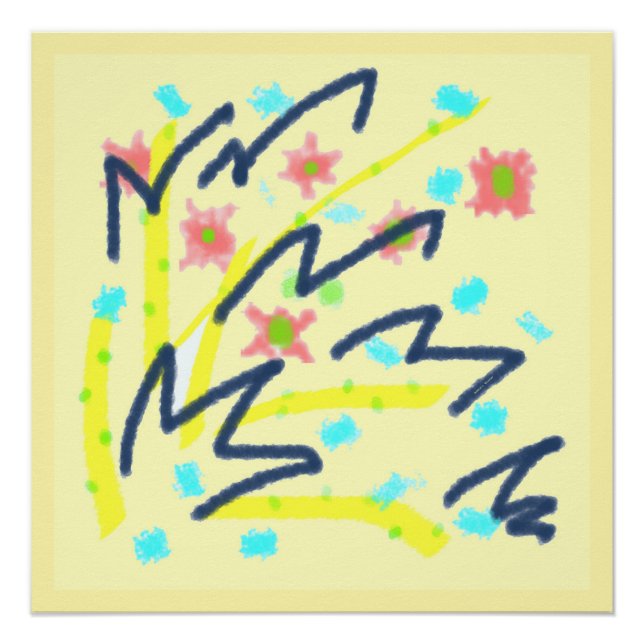 Scribble Buds Poster brillante (Anverso)