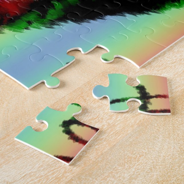 Scribble Love Xoxo Heart Stripe Puzzle (Lado)