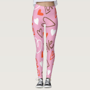 Scribbleed Love Hearts Leggings