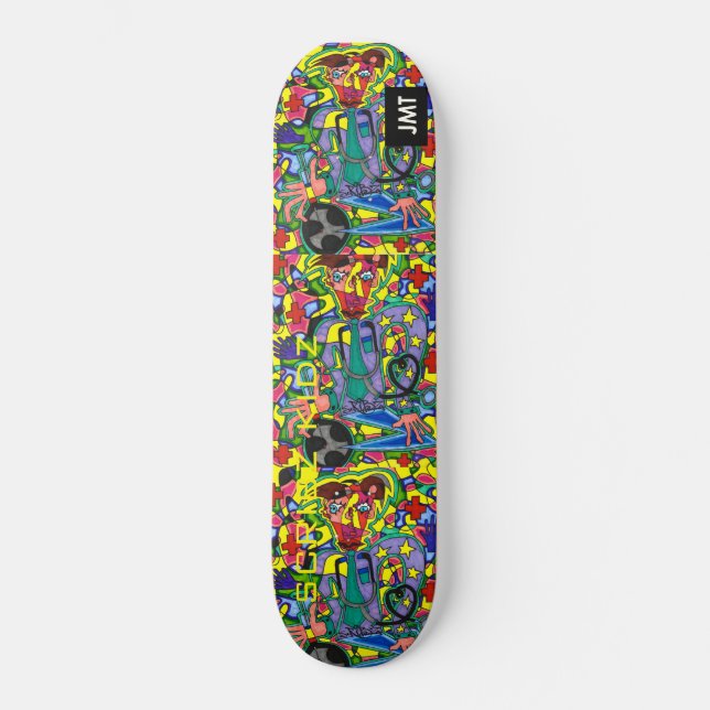 SCRIBZ KIDZ SKATEBOARDS / JMT SKATEBOARDS EE.UU. (Anverso)
