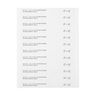 Script 24x Personalizado DIY Boda delgado Direcció