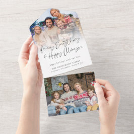 Script 2 foto Destinatario tarjeta de Navidades de