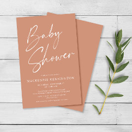 Script Baby Shower FLYER del Boho de presupuesto