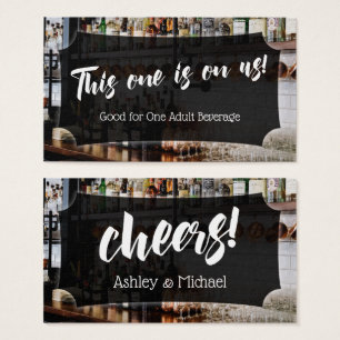 Script con foto de bar, entradas para bebidas de b