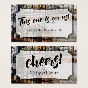 Script con foto de bar, entradas para bebidas de b