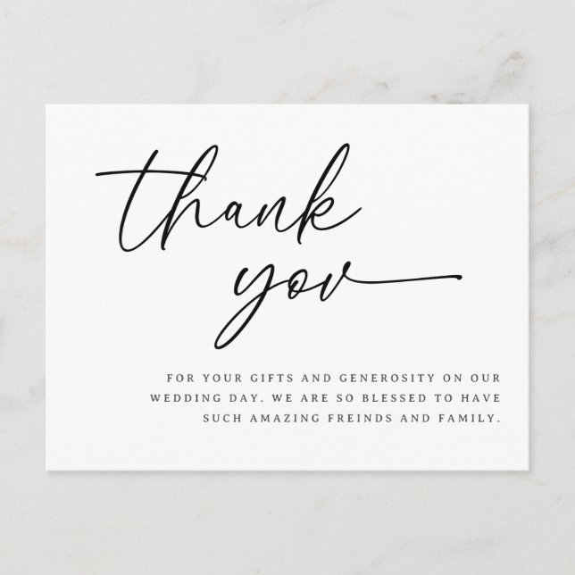 script de boda gracias tarjeta mensaje de agradeci (Anverso)