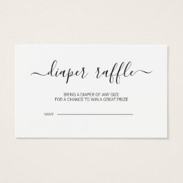 Script de caligrafía Baby Shower Diaper Raffle Car