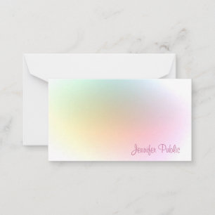 Script de caligrafía de plantilla colorido moderno