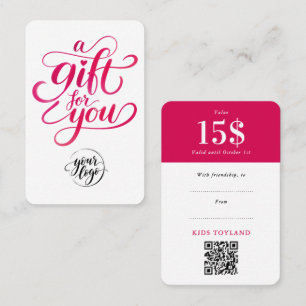 Script de código QR de cupón de descuento de regal