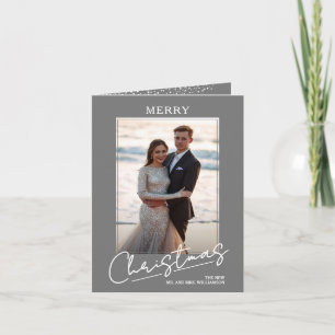 Script de Feliz Navidad Chic en Foto Gris Plegada