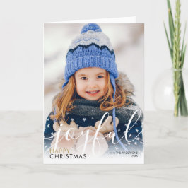 Script de foto de Navidad feliz Chic moderno alegr